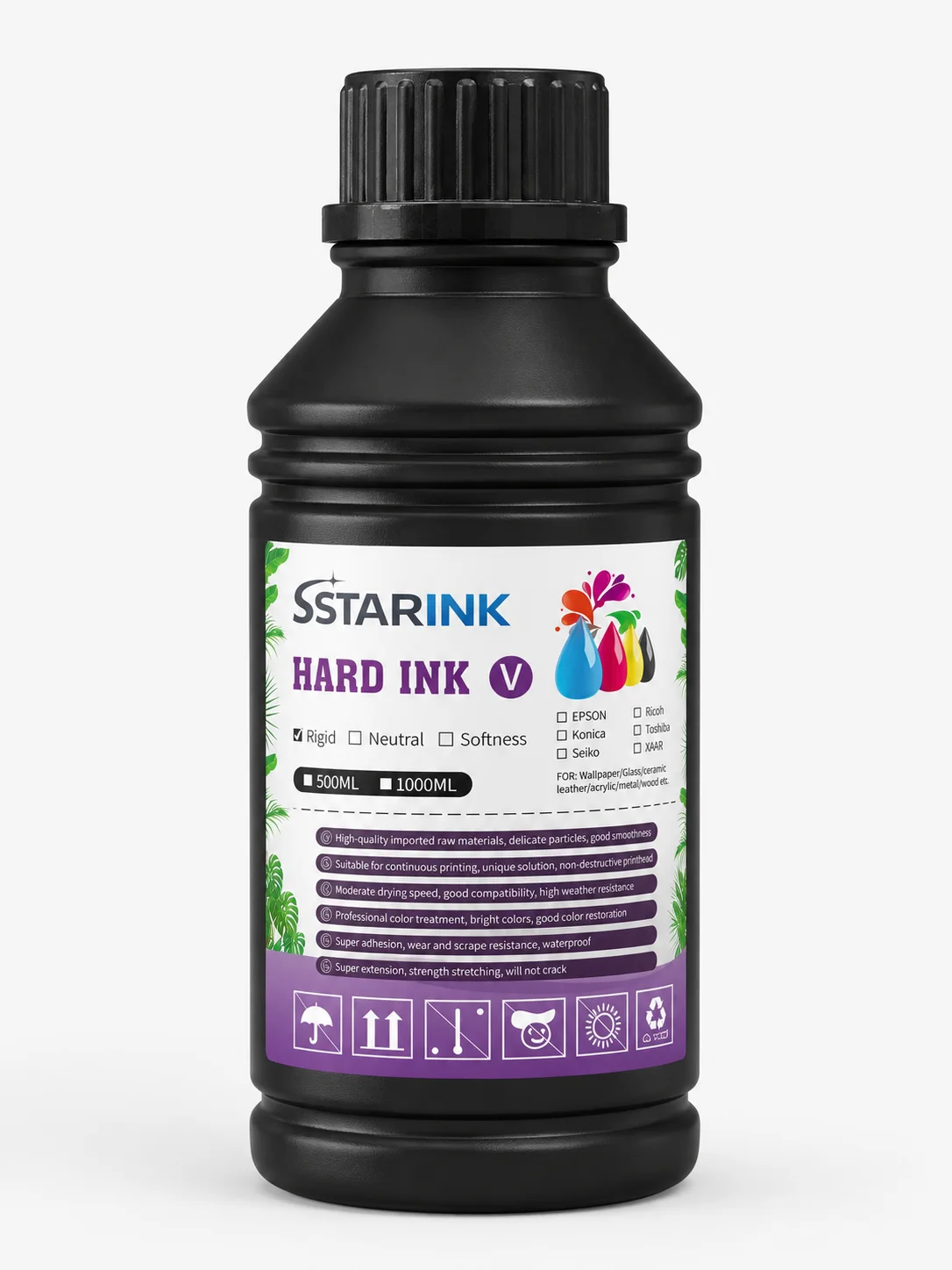 Staring UV Soft Mürekkep Siyah (Black) 500 ml