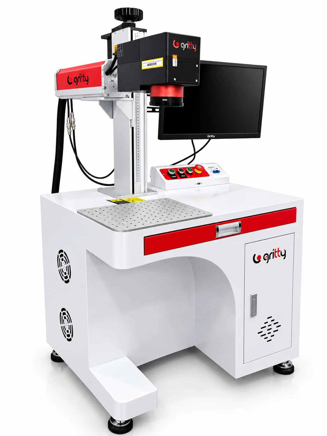 Fiber Lazer Markalama Makinesi Gritty 3D 60W MOPA