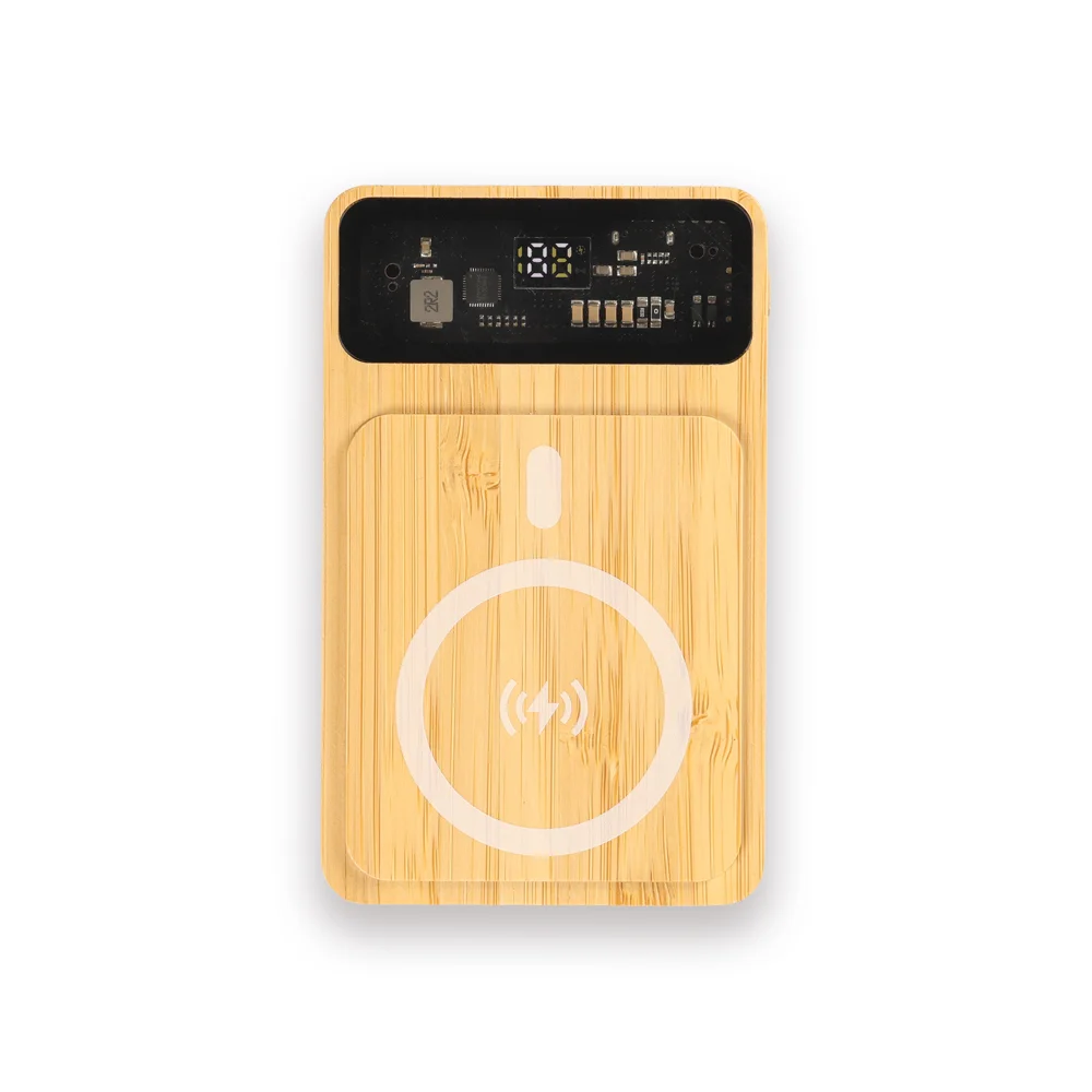 Işıklı Logo Bambu Magsafe 10000 mAh