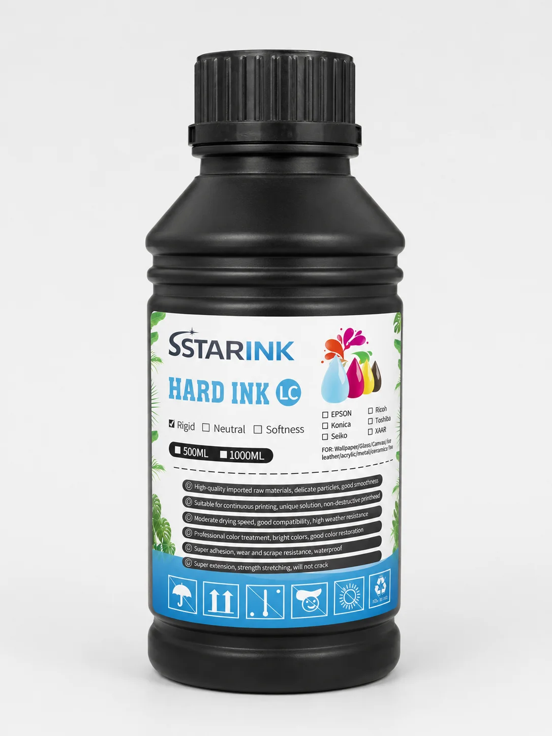 Staring UV Sert Mürekkep Açık Camgöbeği (Light Cyan) 500 ml