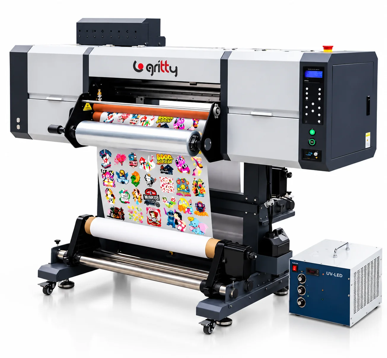 UV DTF Soğuk Etiket Baskı Makinesi Gritty U60